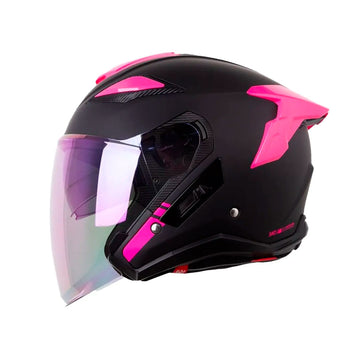 CASCO ABIERTO SHAFT PRO 343 DV NEGRO+FUCSIA